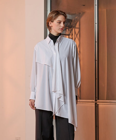 AsymmeteryLongShirt - UNBORDER アンボーダー