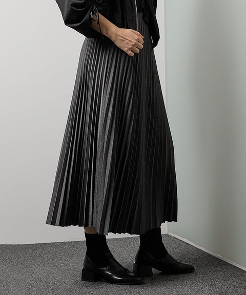 J - AccordionPleatedSkirt - UNBORDER アンボーダー