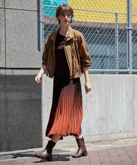 GradationPleatedSkirt
