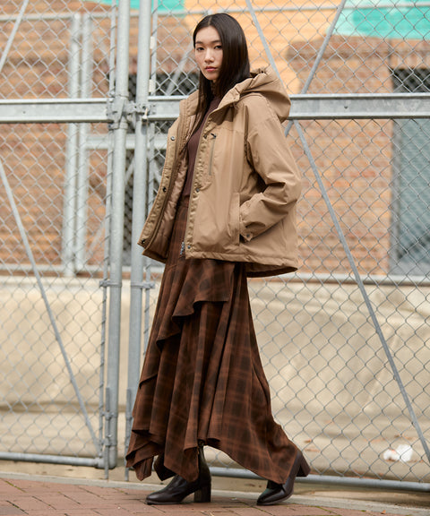 KerchiefCheckMaxiSkirt