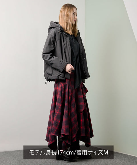 KerchiefCheckMaxiSkirt