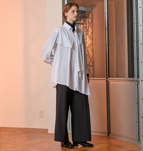 AsymmeteryLongShirt - UNBORDER アンボーダー