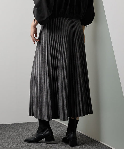 J - AccordionPleatedSkirt - UNBORDER アンボーダー