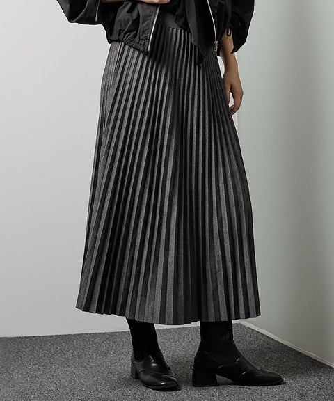 J - AccordionPleatedSkirt - UNBORDER アンボーダー